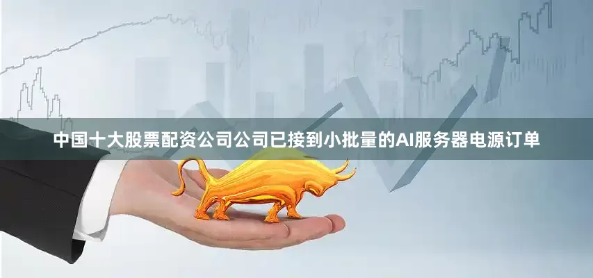 中国十大股票配资公司公司已接到小批量的AI服务器电源订单